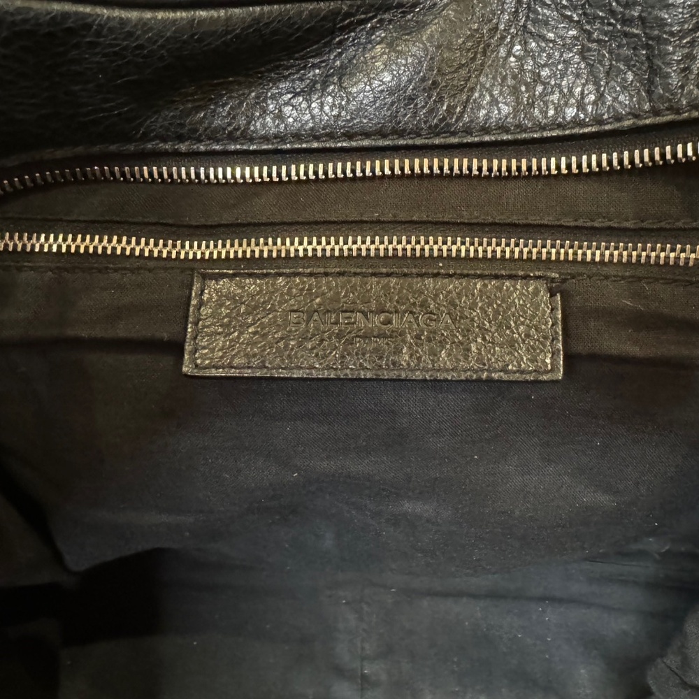 BALENCIAGA BLACK LAMBSKIN LEATHER - UNISEX WORK BAG - Picture 8 of 16